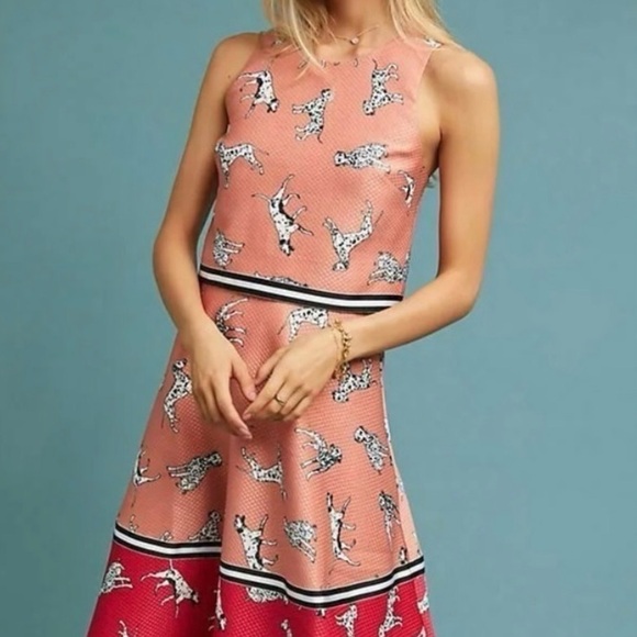 Hutch Dalmatian print color block midi skirt - Picture 10 of 11